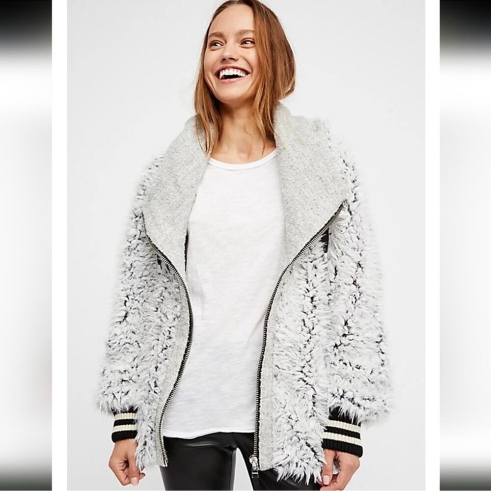 Free People! Fluffy Dolman Jacket Coat! - Picture 7 of 14